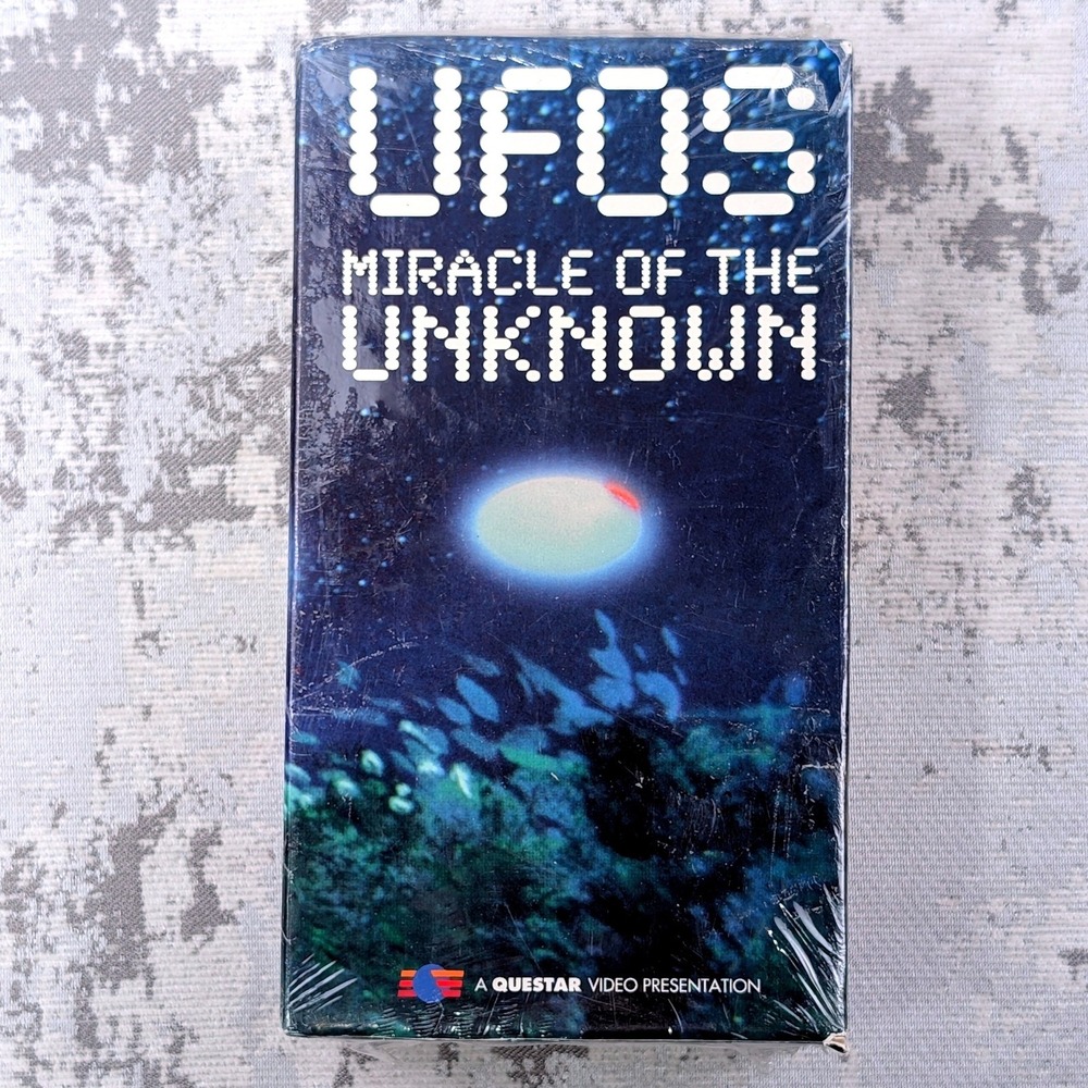 UFOs Miracle of the Unknown VHS 2 Tape Box Set Questar Video 1994 Factory Sealed